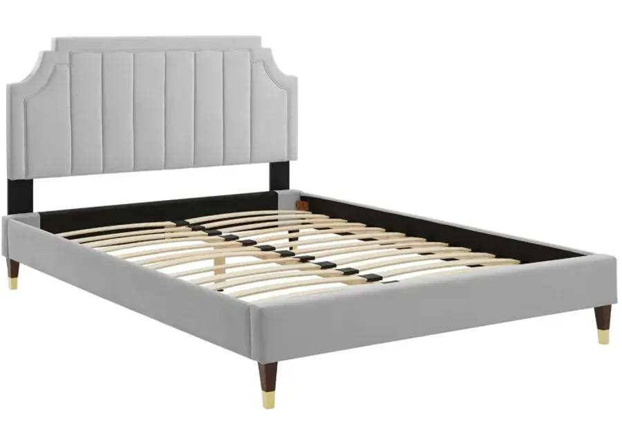 Sienna Performance Velvet Full Platform Bed