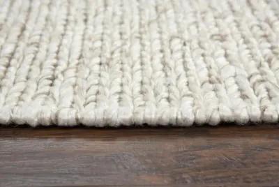 Ewe Complete me Beige Woven Wool/Polyester 8' x 10' Rectangle Rug