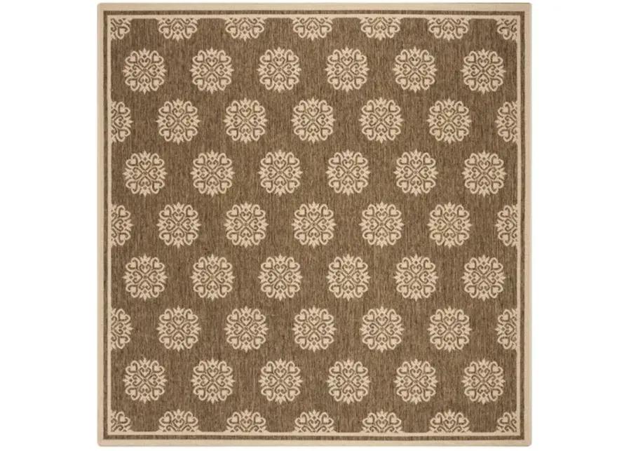 LINDEN 181 Collection LND181B-6SQ Beige / Cream 6'-7" X 6'-7" Square