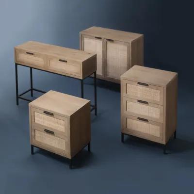 Reed 2-Drawer Side Table