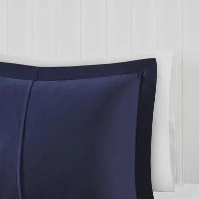 Madison Park Essentials Parkston Navy 3M Scotchgard Down Alternative All Season Comforter Set