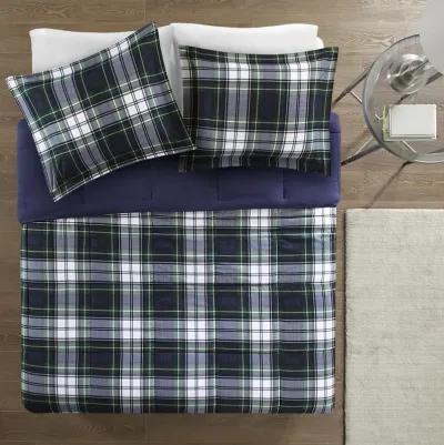 Madison Park Essentials Parkston Navy 3M Scotchgard Down Alternative All Season Comforter Set