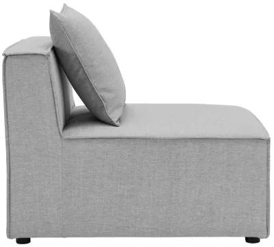 Saybrook Outdoor Patio Upholstered Sectional Sofa Armless Chair