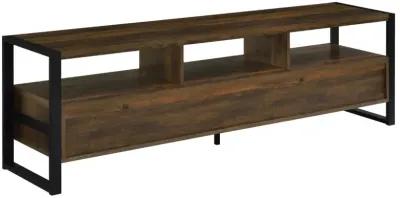 James 3-drawer Composite Wood 71" TV Stand Dark Pine