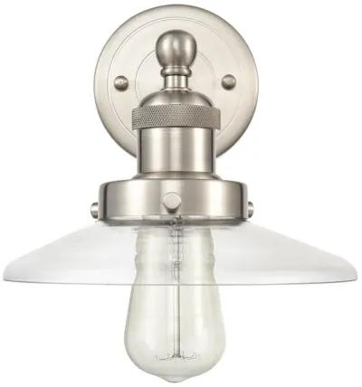 English Pub 8" High 1-Light Sconce - Satin Nickel