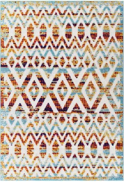 Reflect Tamako Diamond and Chevron Moroccan Trellis 5x8 Indoor / Outdoor Area Rug