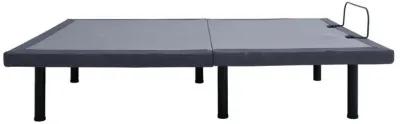 Negan Eastern King Adjustable Bed Base Grey and Black