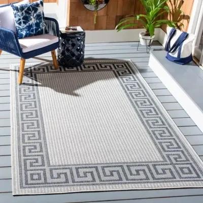 Safavieh BERMUDA 800 Collection BMU820A-4 Ivory / Blue 4' X 6'