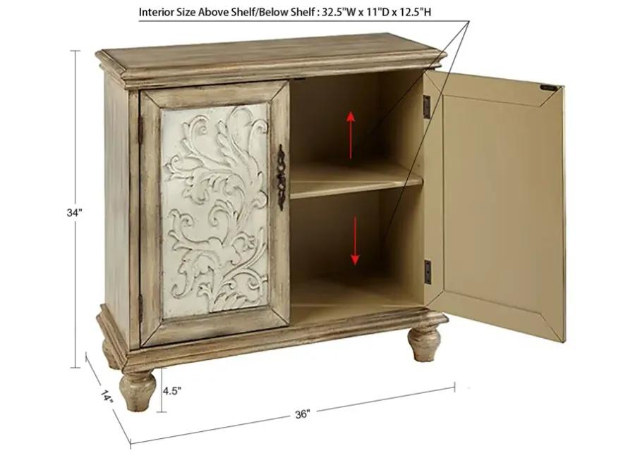 Madison Park Driscoll Reclaimed Natural 2-Door Cabinet