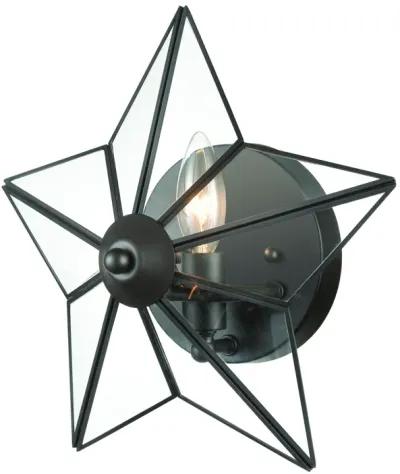 Moravian Star 12" High 1-Light Sconce - Oil Rubbed Bronze