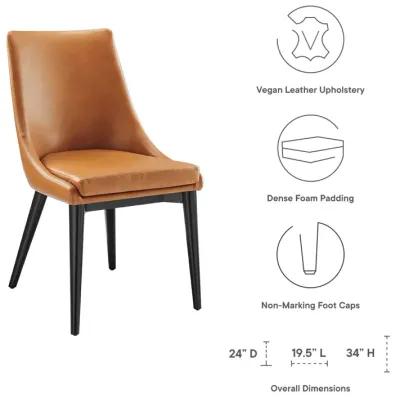 Viscount Dining Side Chair Vinyl Set of 2