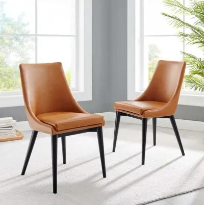 Viscount Dining Side Chair Vinyl Set of 2