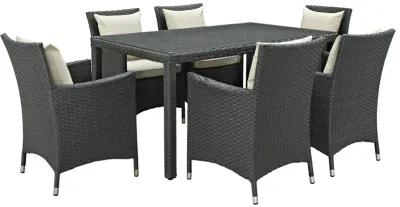 Sojourn 7 Piece Outdoor Patio Sunbrella® Dining Set