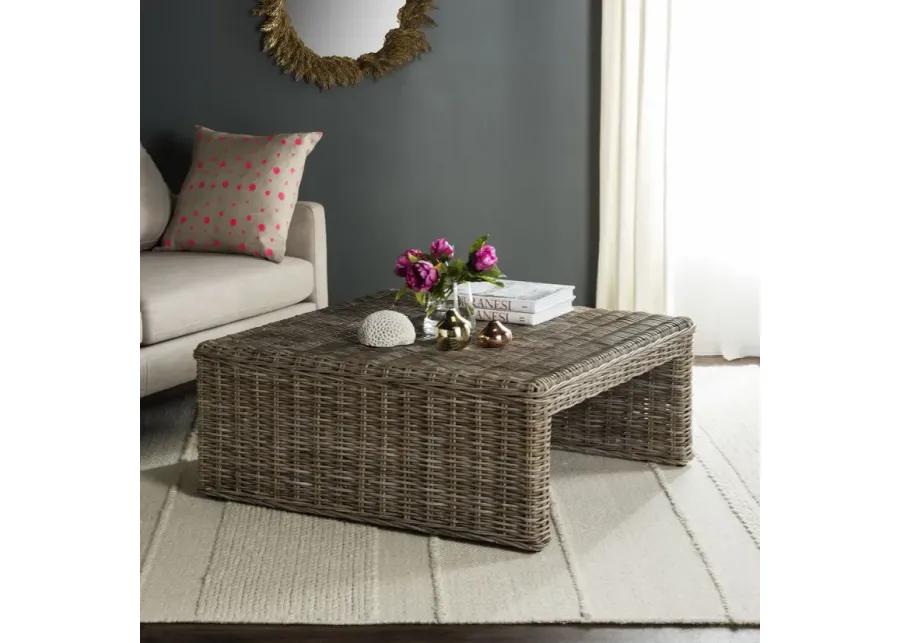 PERSIS WICKER COFFEE TABLE