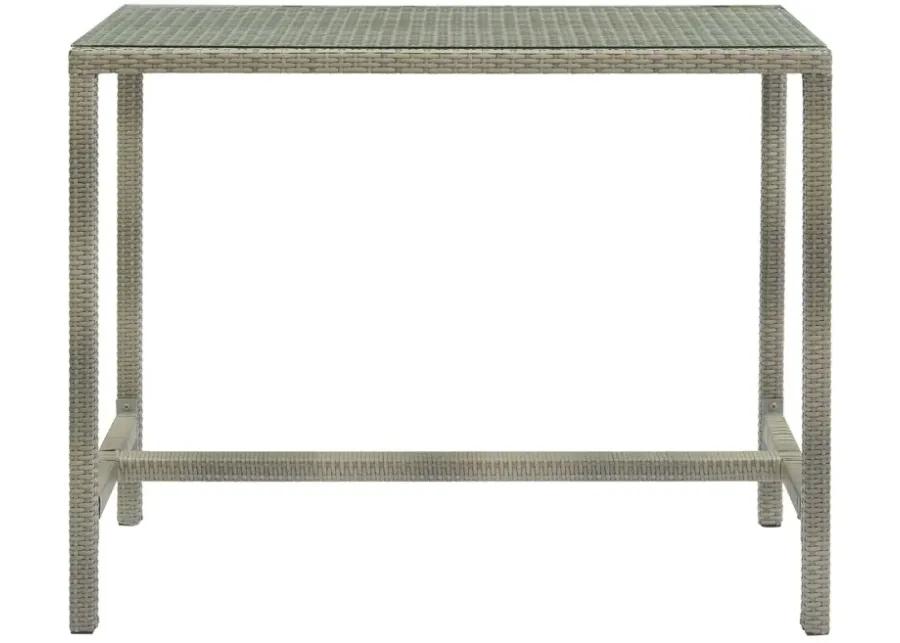 Conduit Outdoor Patio Wicker Rattan Large Bar Table