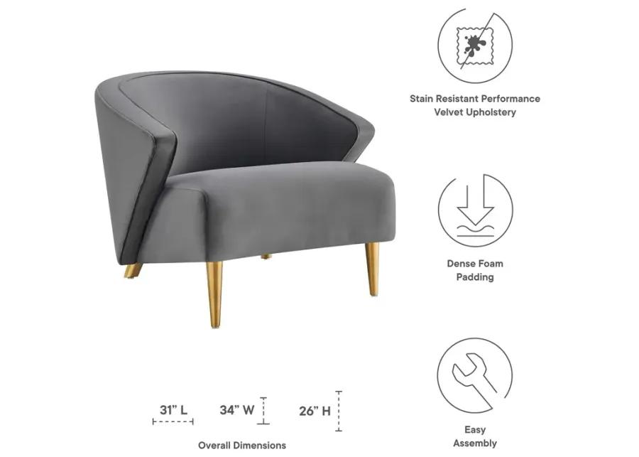 Odyssey Performance Velvet Armchair