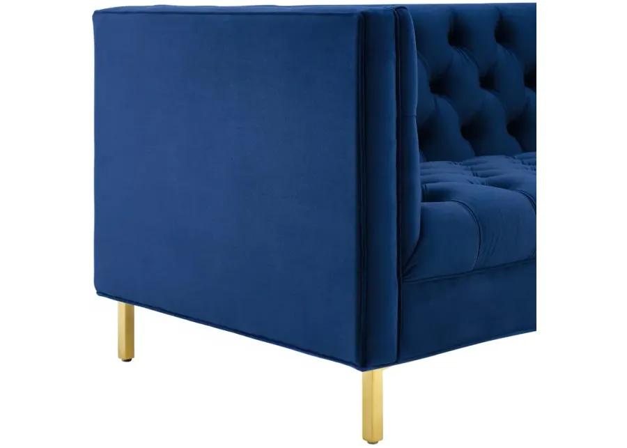 Delight Tufted Button Performance Velvet Sofa