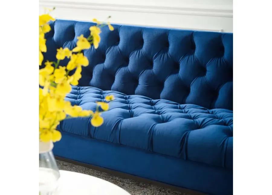 Delight Tufted Button Performance Velvet Sofa