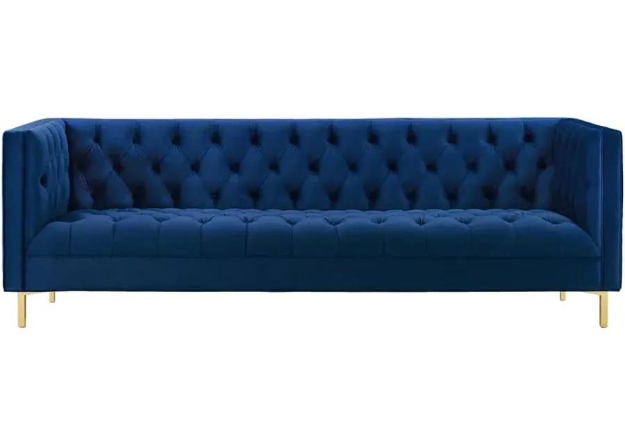 Delight Tufted Button Performance Velvet Sofa