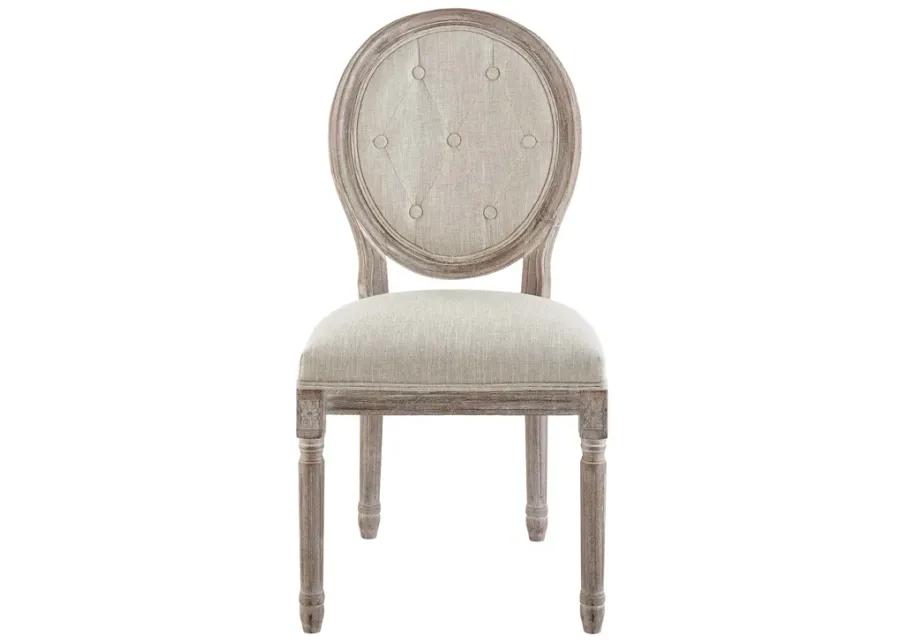 Arise Vintage French Upholstered Fabric Dining Side Chair