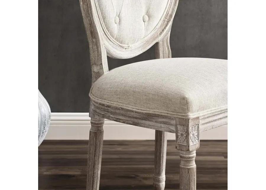 Arise Vintage French Upholstered Fabric Dining Side Chair