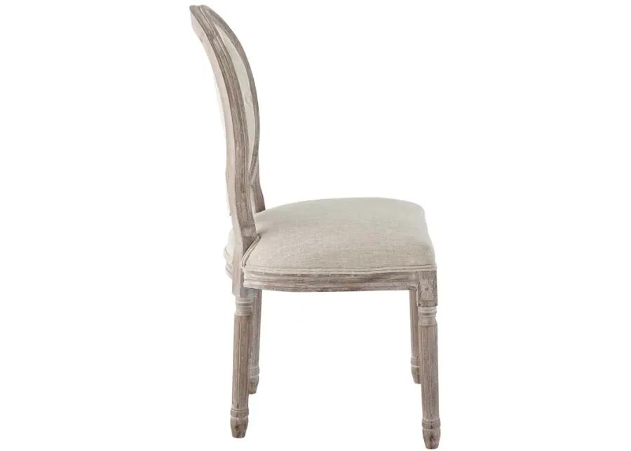 Arise Vintage French Upholstered Fabric Dining Side Chair