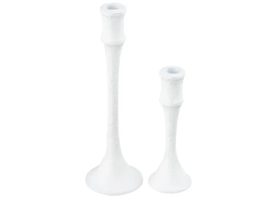 Miro Candleholder - Set of 2 Plaster White