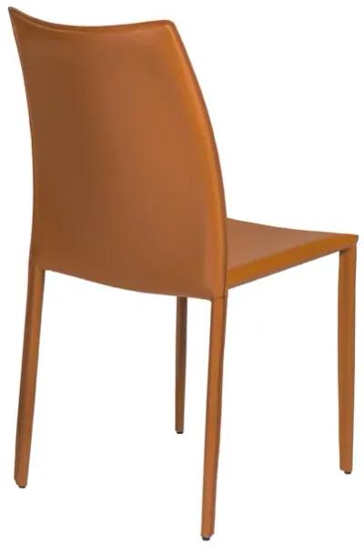 Dalia Stacking Side Chair in Cognac - Set of 2