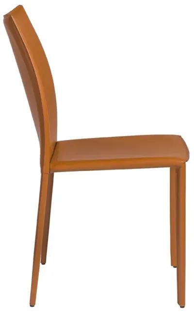 Dalia Stacking Side Chair in Cognac - Set of 2