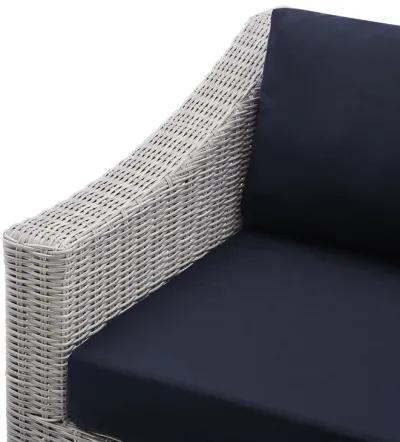 Conway Sunbrella® Outdoor Patio Wicker Rattan Left-Arm Chair