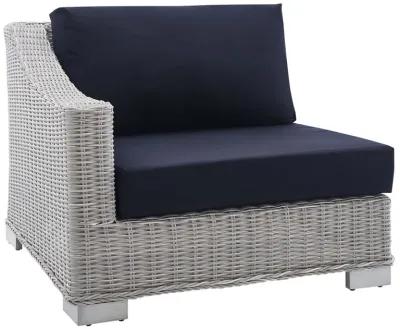 Conway Sunbrella® Outdoor Patio Wicker Rattan Left-Arm Chair