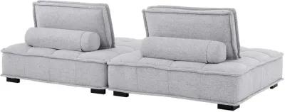 Saunter Tufted Fabric Fabric 2-Piece Loveseat