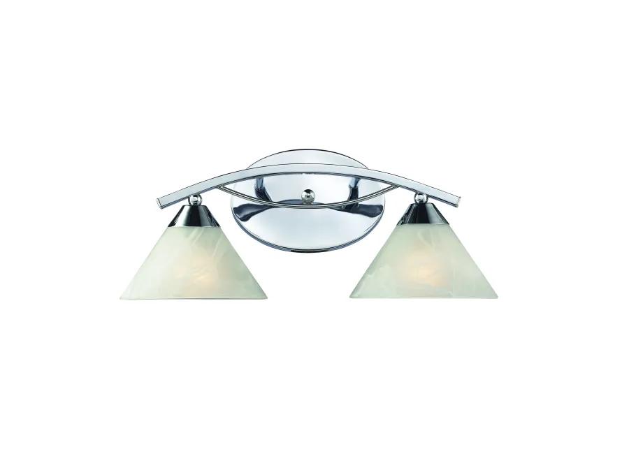 Elysburg 18" Wide 2-Light Vanity Light - Polished Chrome