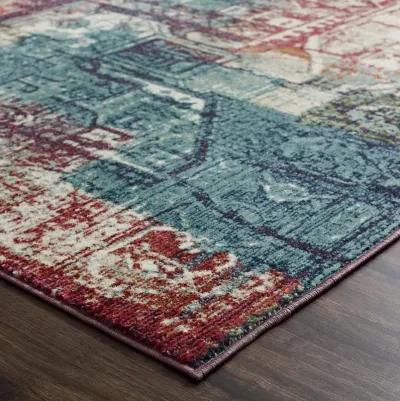 Tribute Elowen Contemporary Modern Vintage Mosaic 8x10 Area Rug