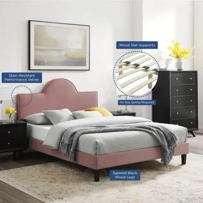 Soleil Performance Velvet King Bed