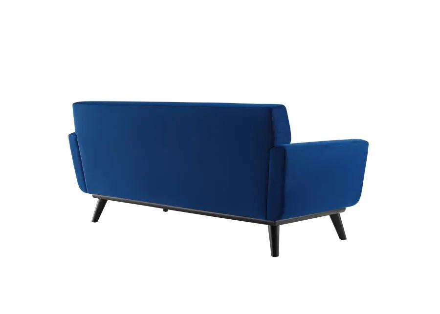 Engage Channel Tufted Performance Velvet Loveseat