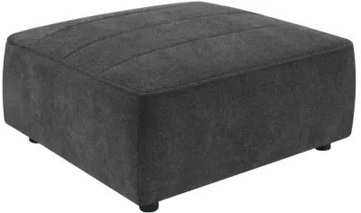 Sunny Upholstered Square Ottoman Dark Charcoal