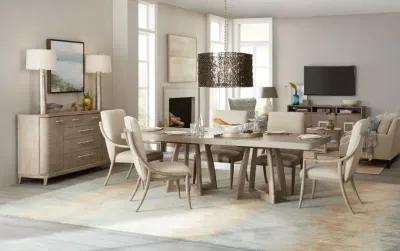 Affinity 78in Rectangle Pedestal Dining Table W/2-18in Leaves