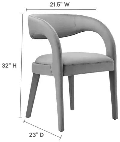 Pinnacle Performance Velvet Dining Chair Set of Two