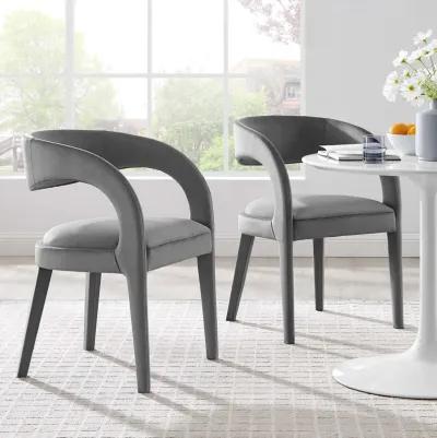 Pinnacle Performance Velvet Dining Chair Set of Two