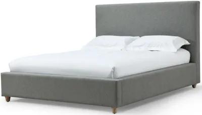 Olivia Upholstered King-size Bed in Pewter