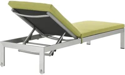 Shore Outdoor Patio Aluminum Chaise with Cushions