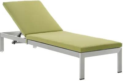 Shore Outdoor Patio Aluminum Chaise with Cushions