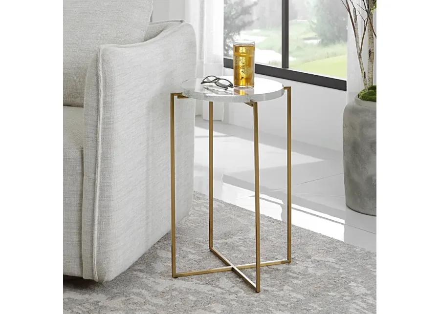 Star-crossed Glass Accent Table