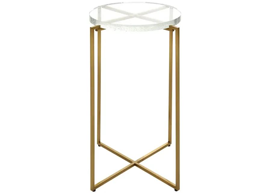 Star-crossed Glass Accent Table