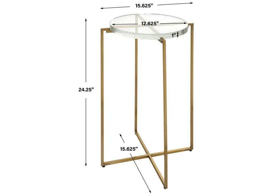 Star-crossed Glass Accent Table