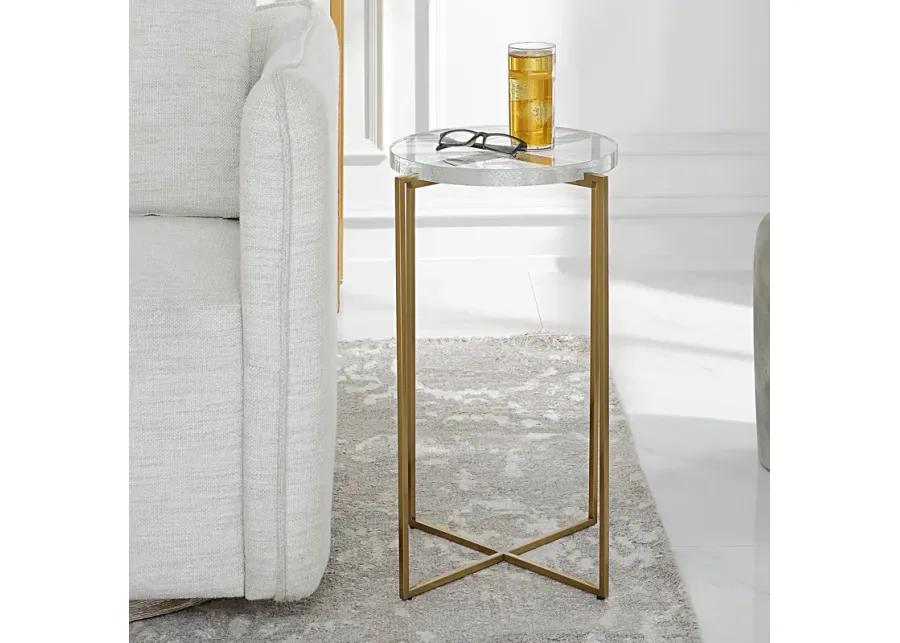 Star-crossed Glass Accent Table