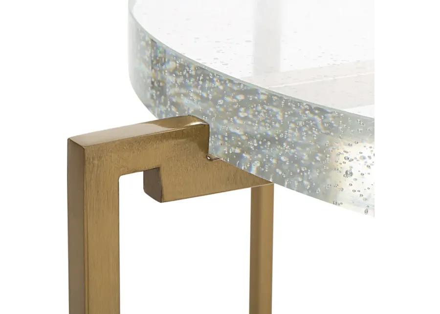 Star-crossed Glass Accent Table