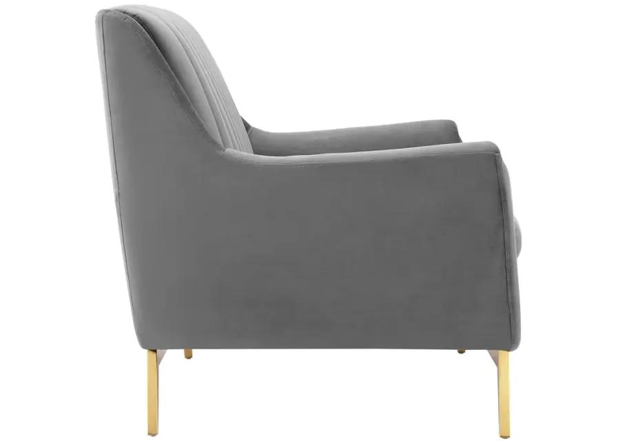 Winsome Channel Tufted Performance Velvet Loveseat