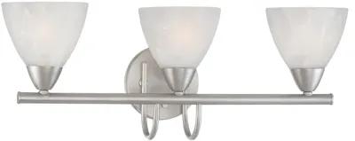 Tia 22.5" Wide 3-Light Vanity Light - Matte Nickel